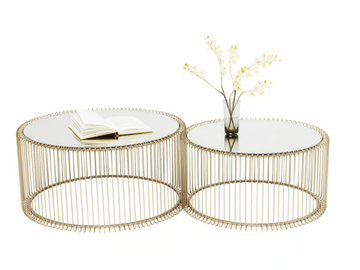 WIRE - Round coffee table for living room by KARE Design - view 2